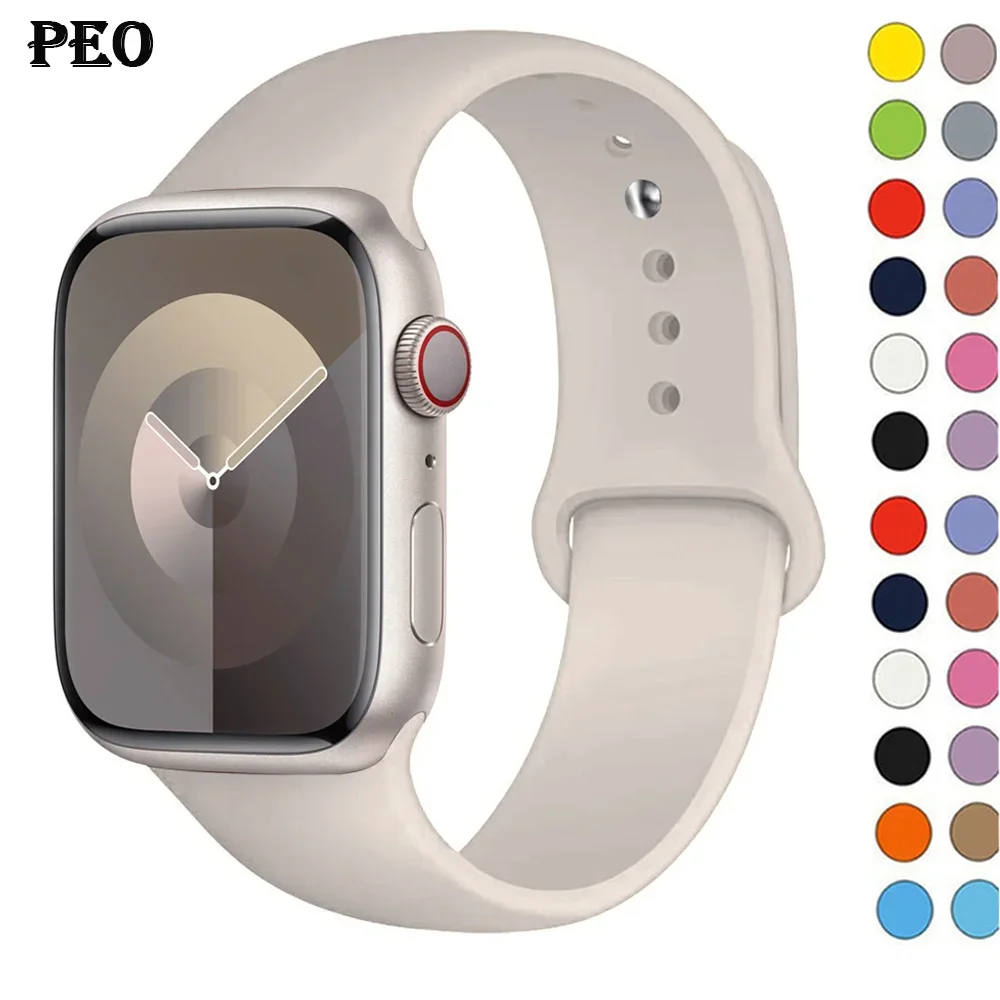 Smartwatch Apple Watches For Men - Apple için silikon bant saat kayışı