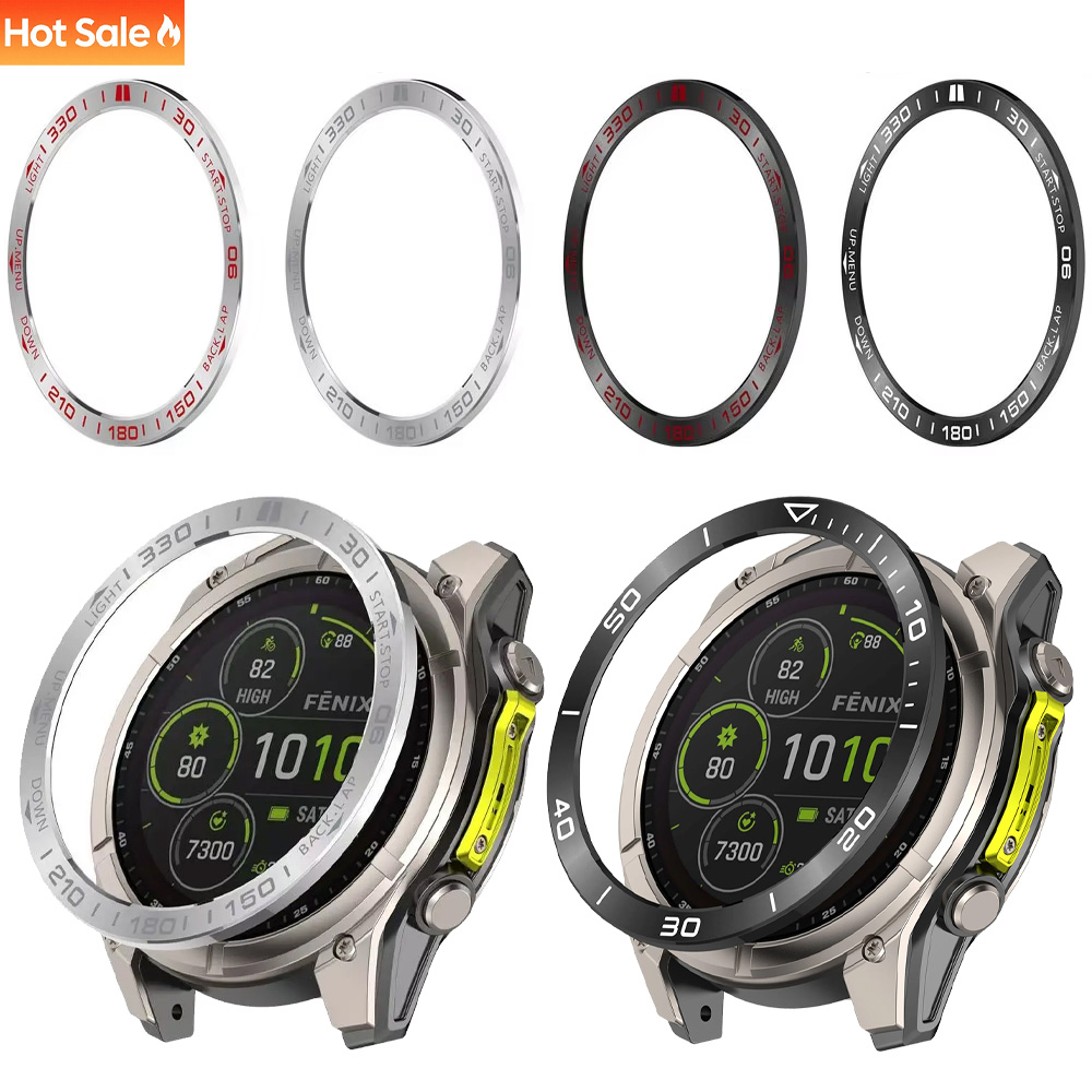 Watch Bezel Insert - Garmin Fenix ​​8 için metal çerçeve