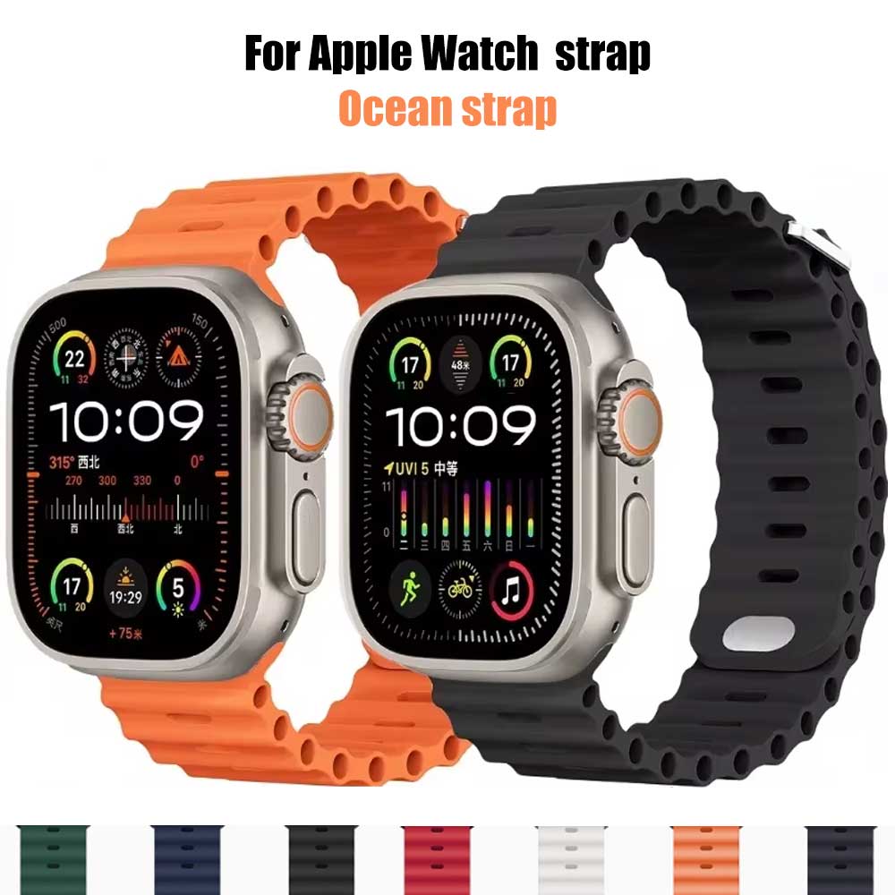 Smartwatch Apple Watches For Men - Silikon Okyanus kayışı Apple watch bandı