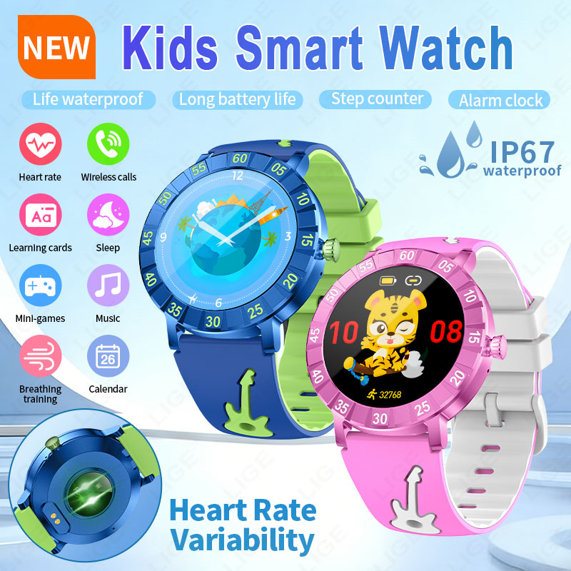 Smartwatch Watches Useful Gift For Boys - LIGE 2026 HRV Çocuk Akıllı Saati