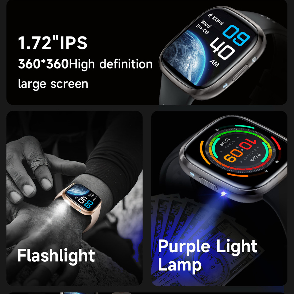 Akıllı saat erkekler BT çağrı  - Smartwatch Purple Watches For Women incelemesi ve fiyatı