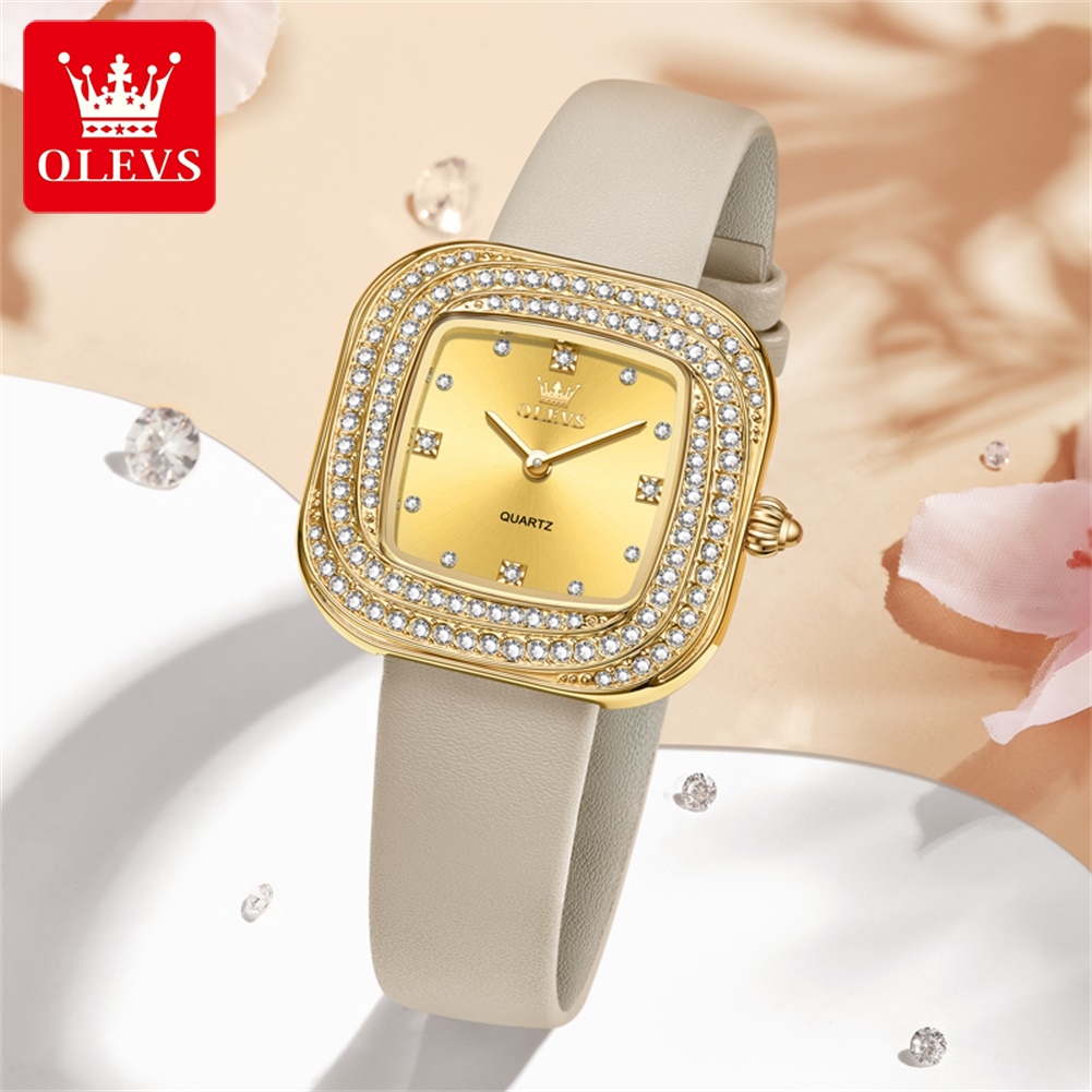 OLEVS Moda Bayan Kare Kuvars S - Watch Bezel Insert incelemesi ve fiyatı