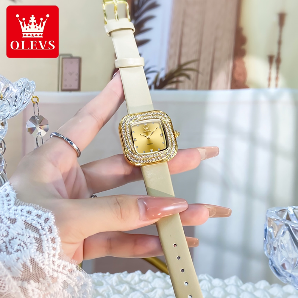 OLEVS Moda Bayan Kare Kuvars S - Watch Bezel Insert incelemesi ve fiyatı