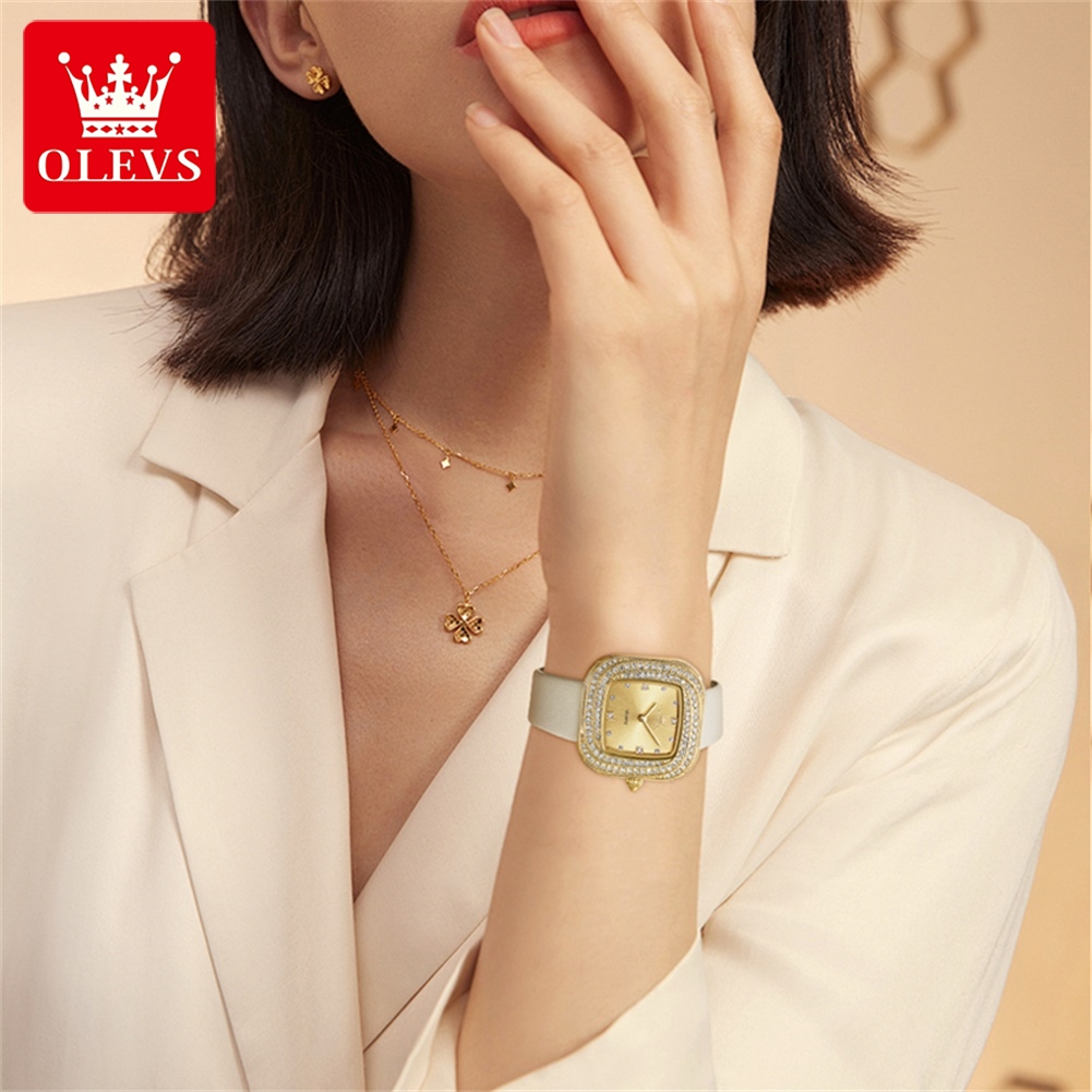 OLEVS Moda Bayan Kare Kuvars S - Watch Bezel Insert incelemesi ve fiyatı